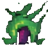 8-Bit Dungeon Effekt B — 96×90 Pixel-Art-Sprite