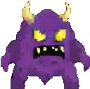 8-Bit Dungeon Enemy B - 128x127 pixel art sprite