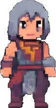 Altes Ruinen-Charakter B — 115×220 Pixel-Art-Sprite