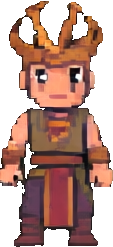 Altes Ruinen-Charakter C — 113×247 Pixel-Art-Sprite