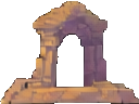 Ancient Ruins Effect B - 128x96 pixel art sprite