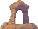 Altes Ruinen-Effekt B — 128×96 Pixel-Art-Sprite