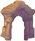 Altes Ruinen-Effekt C — 70×81 Pixel-Art-Sprite