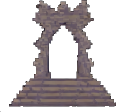Altes Ruinen-Umgebung B — 256×384 Pixel-Art-Sprite