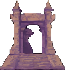 Ancient Ruins Environment C - 256x384 pixel art sprite