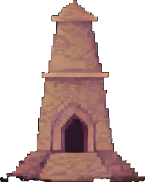 Ancient Ruins Prop A - 256x384 pixel art sprite