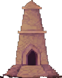 Objekt der antiken Ruinen A — 256×384 Pixel-Art-Sprite