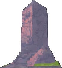Ancient Ruins Prop B - 256x384 pixel art sprite