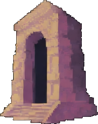 Ancient Ruins Prop C - 256x384 pixel art sprite