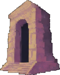 Objekt der antiken Ruinen C — 256×384 Pixel-Art-Sprite