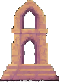 Ancient Ruins Prop D - 256x384 pixel art sprite