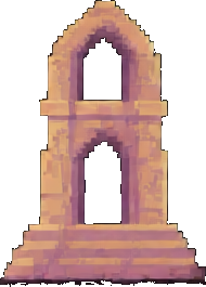 Objekt der antiken Ruinen D — 256×384 Pixel-Art-Sprite
