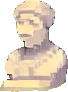 Gebäude der antiken Ruinen A — 68×92 Pixel-Art-Sprite