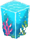 Entorno del acuario B — sprite pixel art 115×152