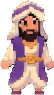 Arabische Nacht Figur B — 111×196 Pixel-Art-Sprite