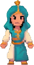 Personnage de la Nuit Arabe C — sprite pixel art 113×213