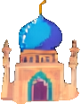 Entorno de la Noche Árabe A — sprite pixel art 91×116