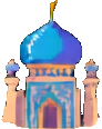 Entorno de la Noche Árabe C — sprite pixel art 92×116