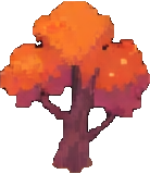 Effet de la Forêt d'Automne B — sprite pixel art 138×160