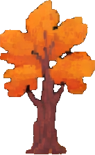 Autumn Forest Environment A - 137x222 pixel art sprite