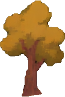 Ambiente da Floresta de Outono C — sprite pixel art 132×196