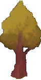 Autumn Forest Prop A - 81x158 pixel art sprite