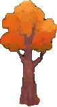 Autumn Forest Prop D — 84×157 pixel art sprite