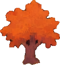 Autumn Forest Structure C - 123x133 pixel art sprite