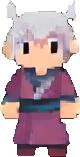 Personaje B del bambú — sprite pixel art 80×157