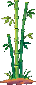 竹林敵C — 256×384 ピクセルアートスプライト