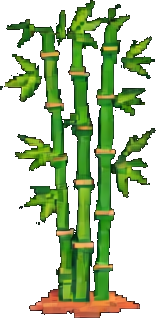 竹林構造C — 256×384 ピクセルアートスプライト