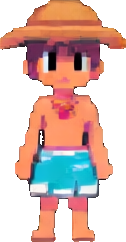 Beach Resort Character B - 126x242 pixel art sprite