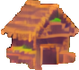 Edificio de Resort de Playa B — sprite pixel art 88×78