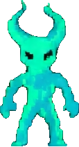 Personaje bioluminiscente A — sprite pixel art 114×212