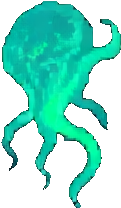 Bioluminescent Enemy A - 121x208 pixel art sprite