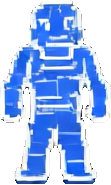 Blueprint Fabrikationscharakter A — 111×185 Pixel-Art-Sprite