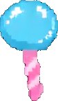 Candy Pop Gegenstand D — 84×145 Pixel-Art-Sprite