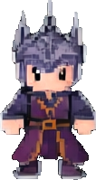 Personaje de la Catedral B — sprite pixel art 106×199