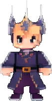 Personaje de la Catedral C — sprite pixel art 105×205