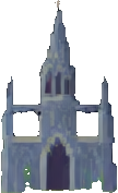Entorno de la Catedral B — sprite pixel art 108×177