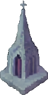 Objeto da Catedral B — sprite pixel art 95×185