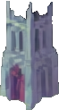 Objeto de la Catedral C — sprite pixel art 66×123