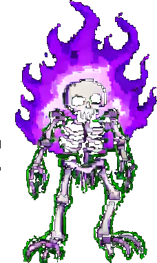Bone Wraith — 228×381 pixel art sprite