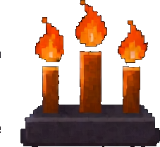 Velas do Cemitério — sprite pixel art 227×208