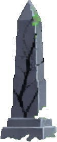 Lápide de Cruz — sprite pixel art 112×278