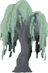 Dead Rose Bush - 158x239 pixel art sprite