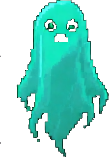 Fantôme du Cimetière — sprite pixel art 222×319
