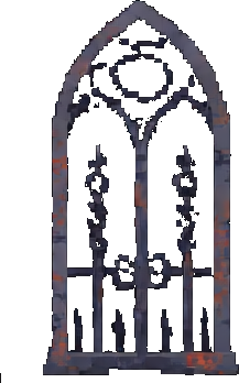 Cemetery Iron Gate - 217x348 pixel art sprite