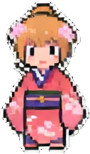 Cherry Blossom Character A - 127x217 pixel art sprite
