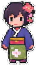 Cherry Blossom Character B - 120x216 pixel art sprite